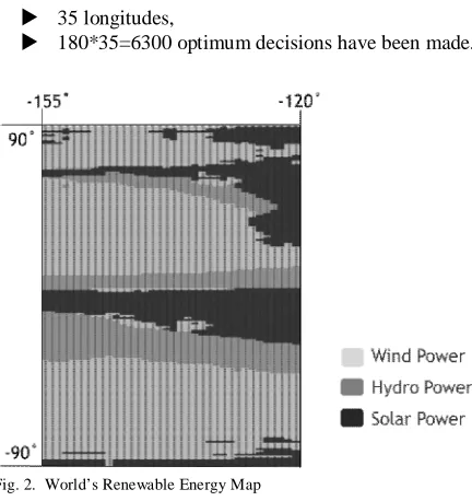 Fig. 2.  World’s Renewable Energy Map 