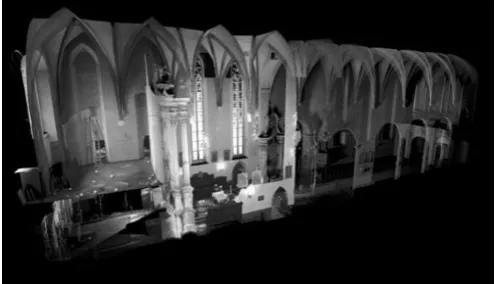 Fig. 1.  Digital image of the interior of a historical building with the 