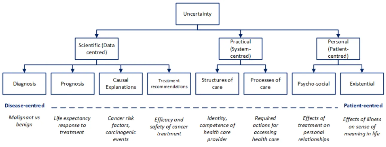 Figure 2: Uncertainty taxonomy according to the content of its possible issues (adapted from Han et al