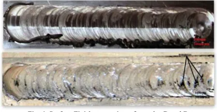 Fig. 6. Surface Finish comparism of samples D and B 