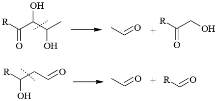 Figure 4. Acetaldehyde formation by retro-aldol cleavage