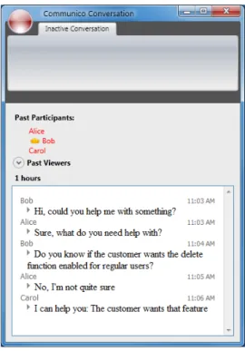 Fig. 6. Finished Conversation Window