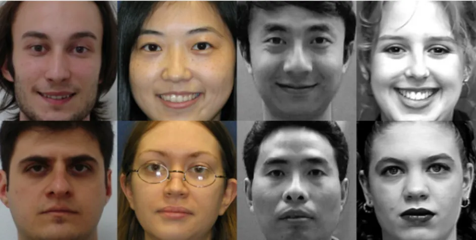 Figure 8. Sample images from the MIX database as a collection of images from FEI [38], Multi-PIE [39], CAS-PEAL [40], and CK+ [30] databases