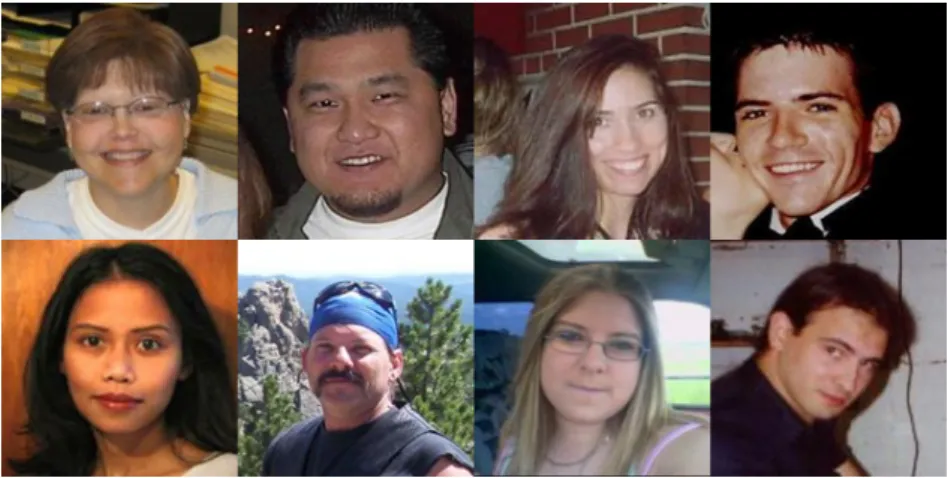 Figure 9. Sample images from GENKI4K [37] database. Smile faces (top row) and non-smile faces (bottom row) are shown.