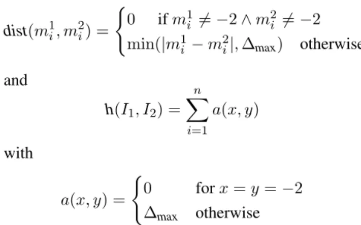 Fig. 12: Example for feature Harmonicity. The value of the first melody is 0, the one for the second is 1.