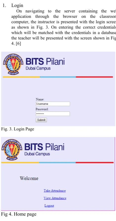 Fig 4. Home page 
