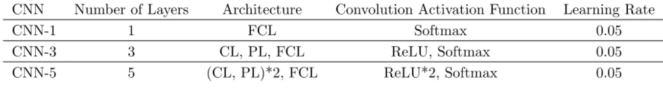 Table 4. Convolutional Neural Network Model and Architecture Variants