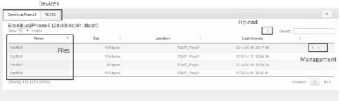 Fig. 6.  Web UI for a person-based adaptive data management system 