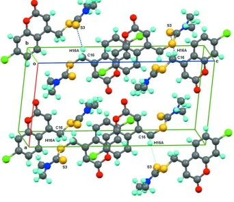 Figure 1The molecular structure of the title compound. Displacement ellipsoids are drawn at the 50% probability level