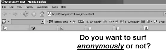 Figure 2. Anonymity service