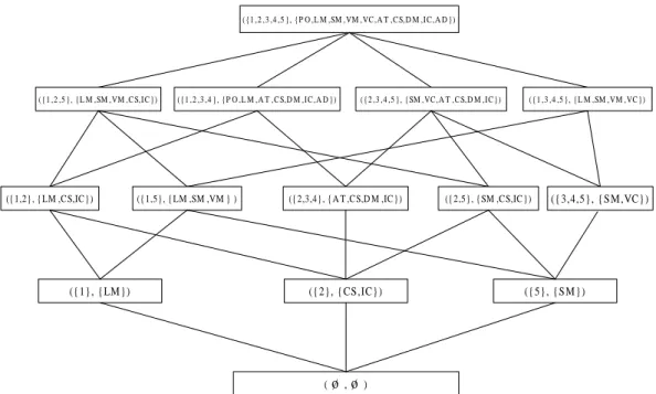 Fig. 5. The Lattice of Object-oriented Concepts