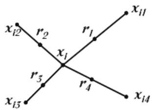 Fig. 1. An illustration on how to create the synthetic data points in the SMOTE algorithm.