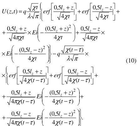 Fig. 3. The temperature field blank kind by grinding 
