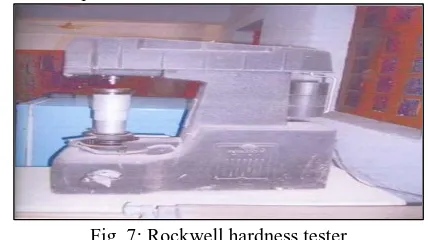 Fig. 7: Rockwell hardness tester Tensile test: 