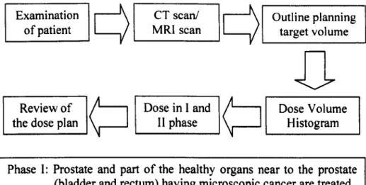 Figure 4.2 Prostate cancer dose planning process 