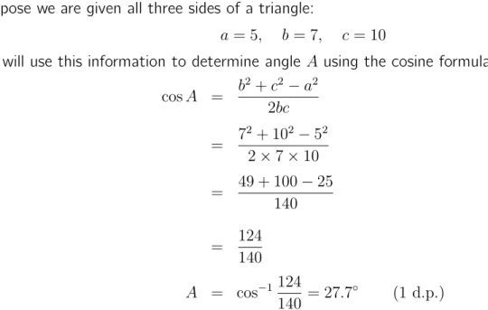Figure 6. The information given in the Example.