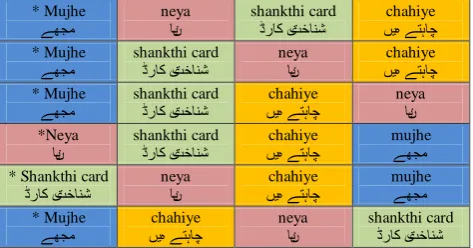Figure 2 - Urdu Diacritical Marks 