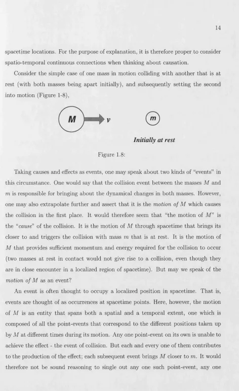 Figure 1.8:Taking causes and effects as events, one may speak about two kinds of “events” in