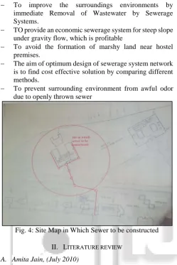 Fig. 4: Site Map in Which Sewer to be constructed 