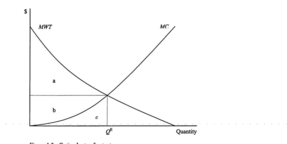 Figure 1.3. Optimal rate of output