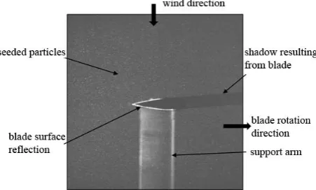Fig. 2. Raw PIV data at a 90° azimuth and U = 6m/s. 