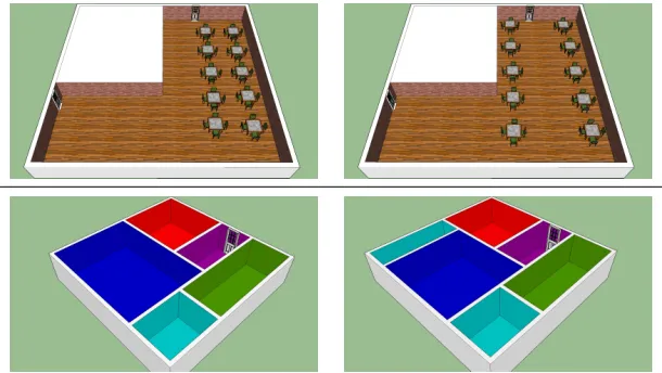 Figure 7.1: Examples of visual improvement that a user may perform. An image of a confg-urations y proposed by the system (left) is followed by an image of an improvement ¯y madeby the user (right)