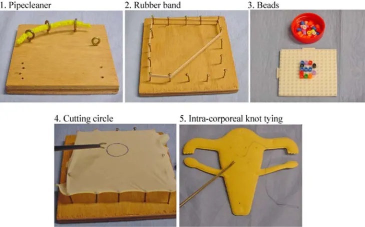 Fig. 1 Five inanimate tasks on