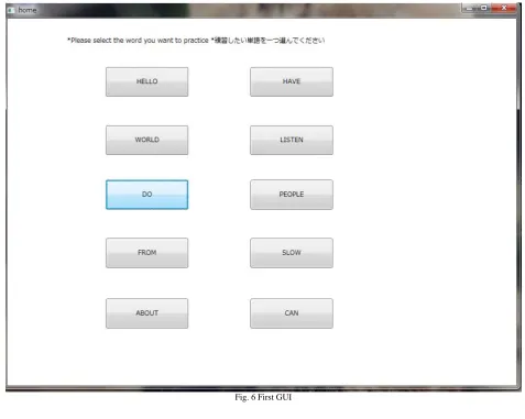 Fig. 6 First GUI  