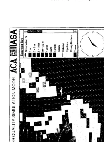 Fig. 4. A close-up of the concentration and flow field after zooming into the model domain 