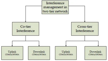 Fig 3: Types of interference in two-tier network 
