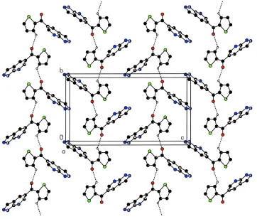 Figure 3C—H···O hydrogen bond linking molecules through chains extending infinitely along [010]