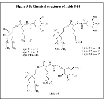 Figure 5 B: Chemical structures of lipids 8-14