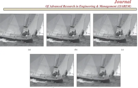 Fig. 2. Visual comparison (with the Sailboat image [24]) the effects of awgn and gblur distortions