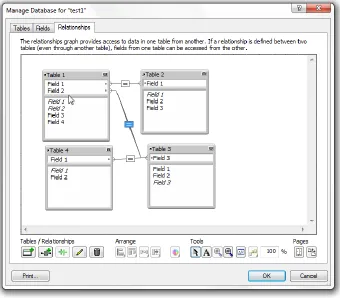 Figure 22:  Database relationship map. 