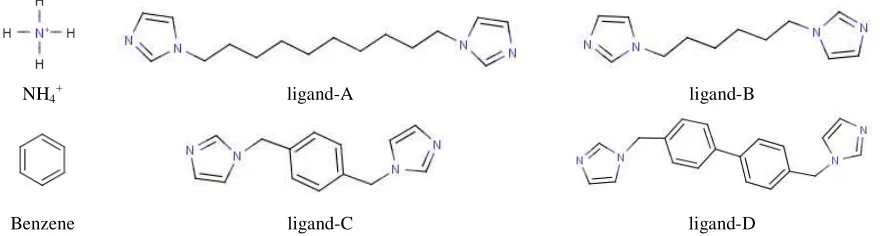 Figure 3: Systems (guest molecules) considered for the study. 