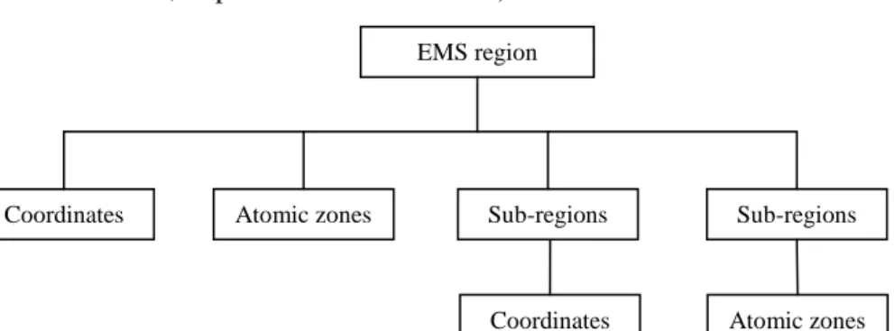 Figure 2.6. Spatial representation of an EMS region 