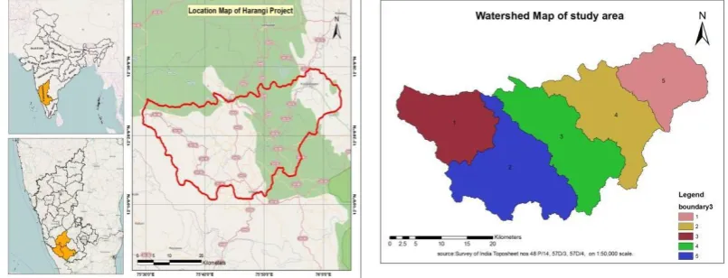 Fig 1.2: Watershed Map of study area 
