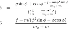 Figure 4 illustrates an example of simulation environment.The white and small objects scattered under the cart are