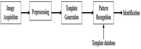 Fig 1.  A typical Iris recognition system (source: [6] ) 