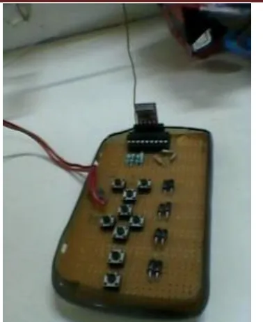 Figure 6: Remote to control the functionalities of IMGROB robot 