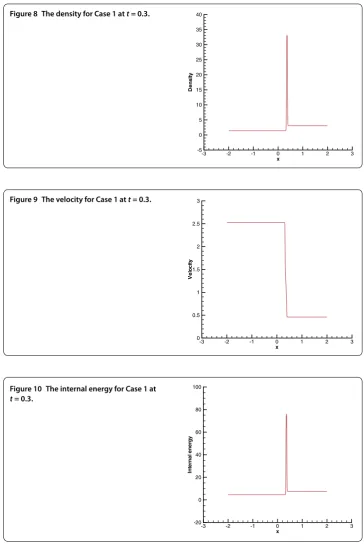 Figure 8 The density for Case 1 at t = 0.3.