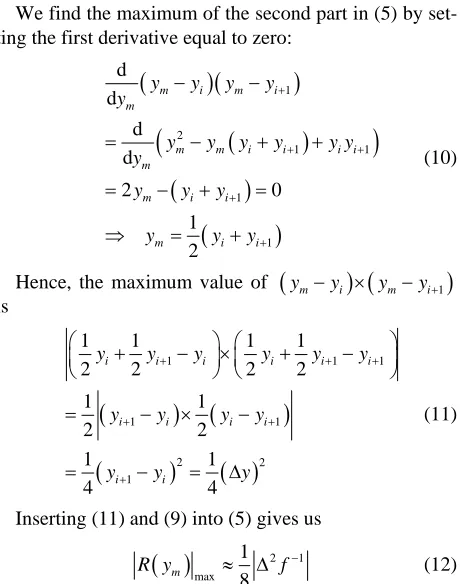 Figure 4. Piece-wise linear interpolation. 