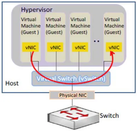 Fig. 1.  Virtualized network architecture  