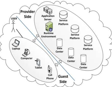 Figure 1. Guest and Provider Sides of Cloud Computing 