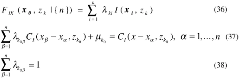 Figure 9. Results of indicator kriging (probability to belong to class “O”) along with validation data post plot.