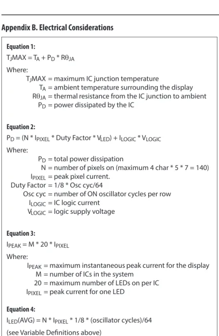 Figure 4 shows how to derate the power of one IC versus  ambient temperature. Opera tion at high ambient  tem-peratures may require the power per IC to be reduced
