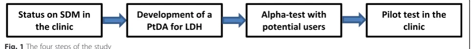 Fig. 1 The four steps of the study