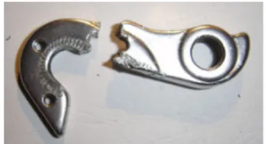 Fig. 1 - Typical expected failure of the lever 