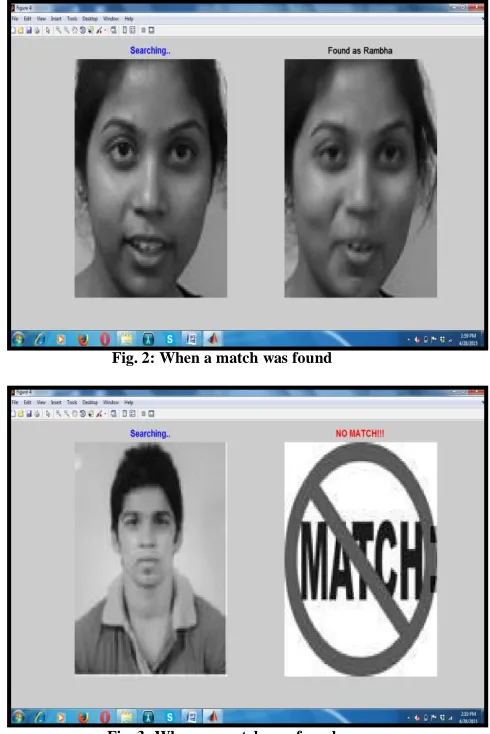 Fig. 3: When no match was found  